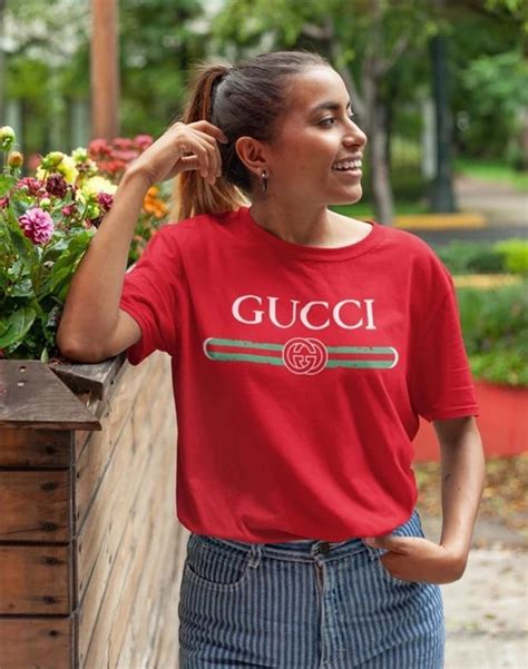 red GUCCI Women Tops, Shirts & T